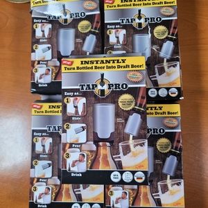 Lot of 5 Tap Pro Aerators "Turns Bottle Beer Into Draft"